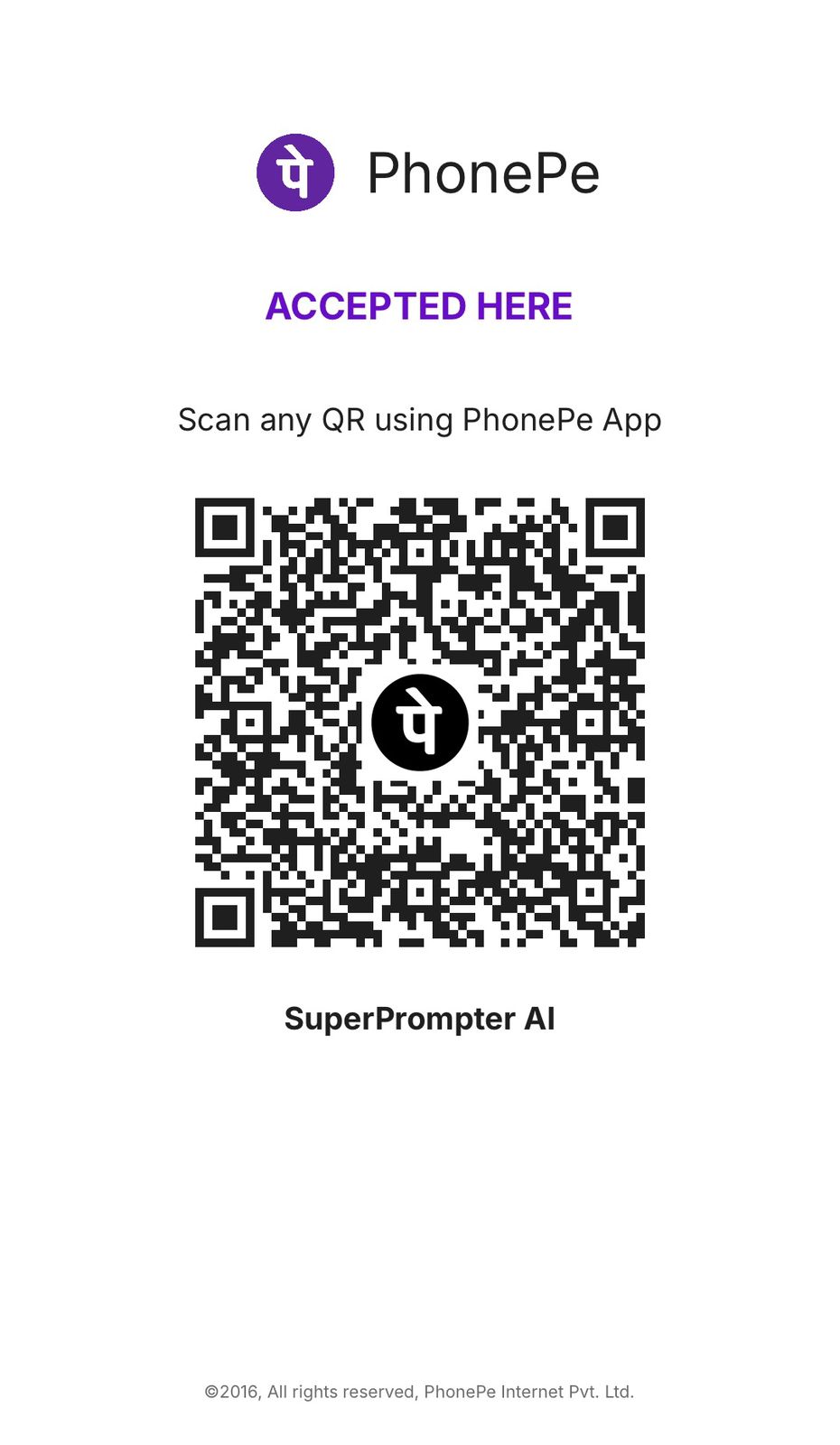 PhonePe QR Code